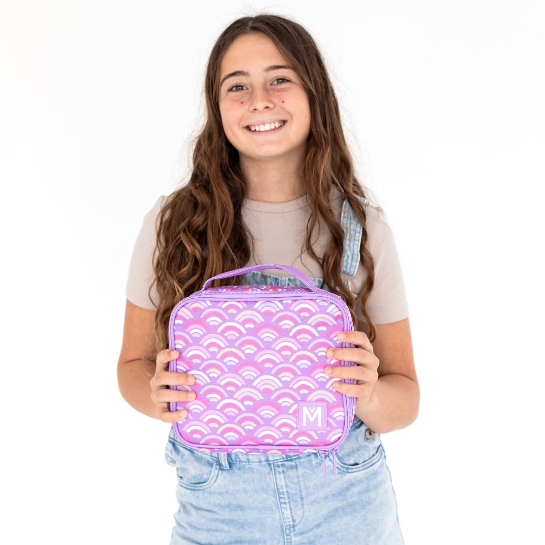 MontiiCo Medium Insulated Lunch Bag - Rainbow Roller