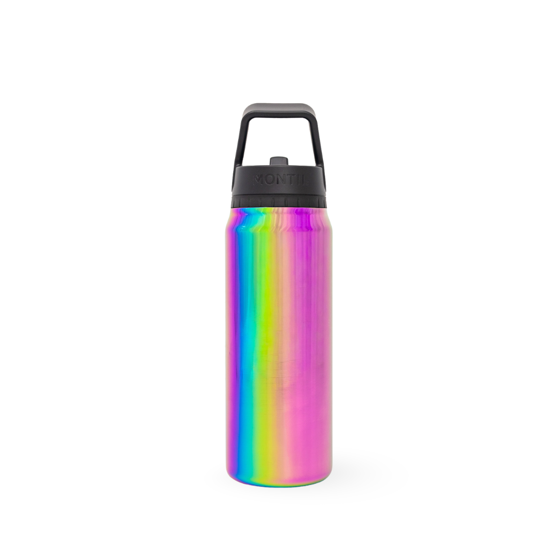 Montii.Co Drink Bottle Sport Sipper Lid 750ml - Rainbow