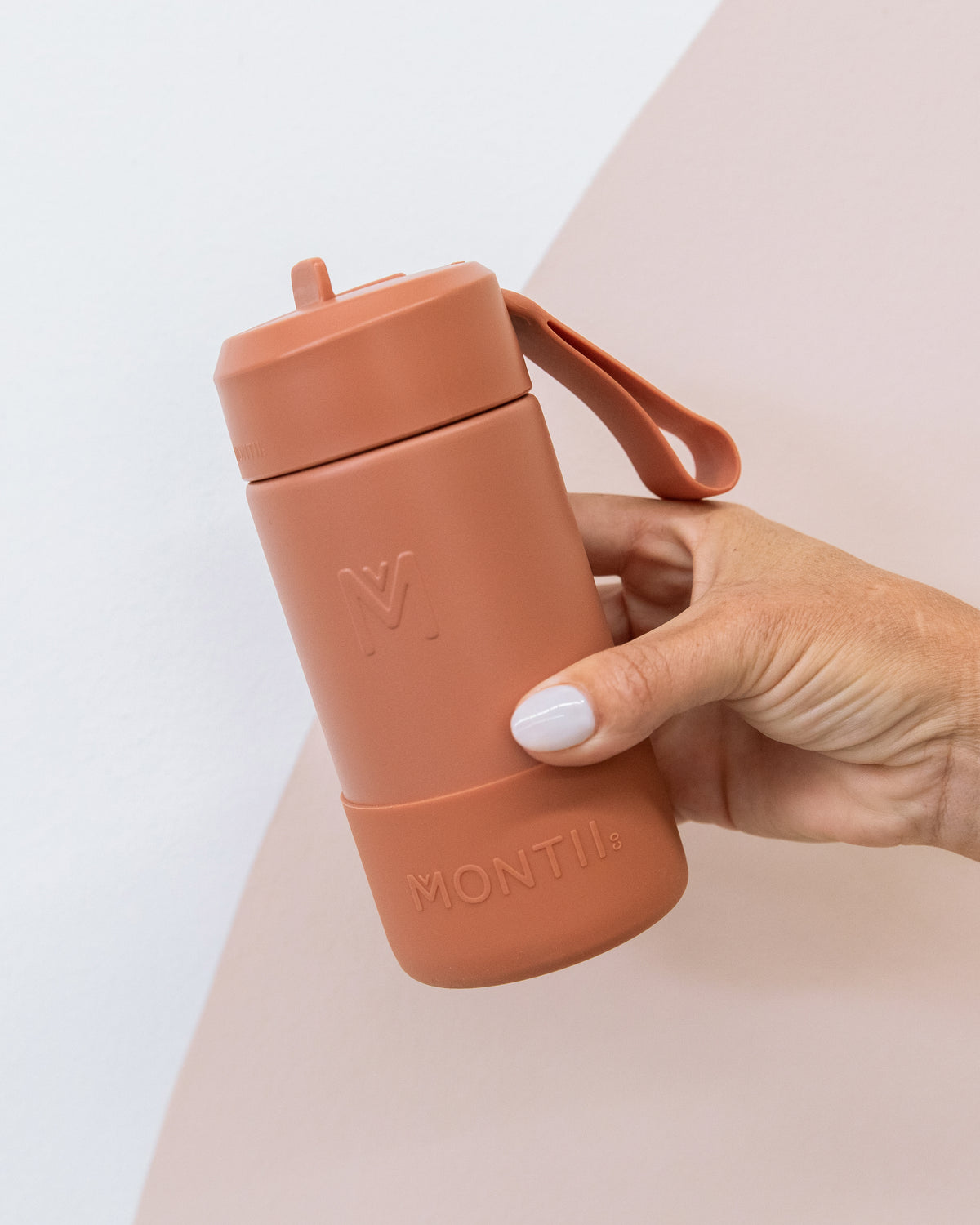 MontiiCo FUSION 350ML Drink Bottle with Sipper Lid - Clay