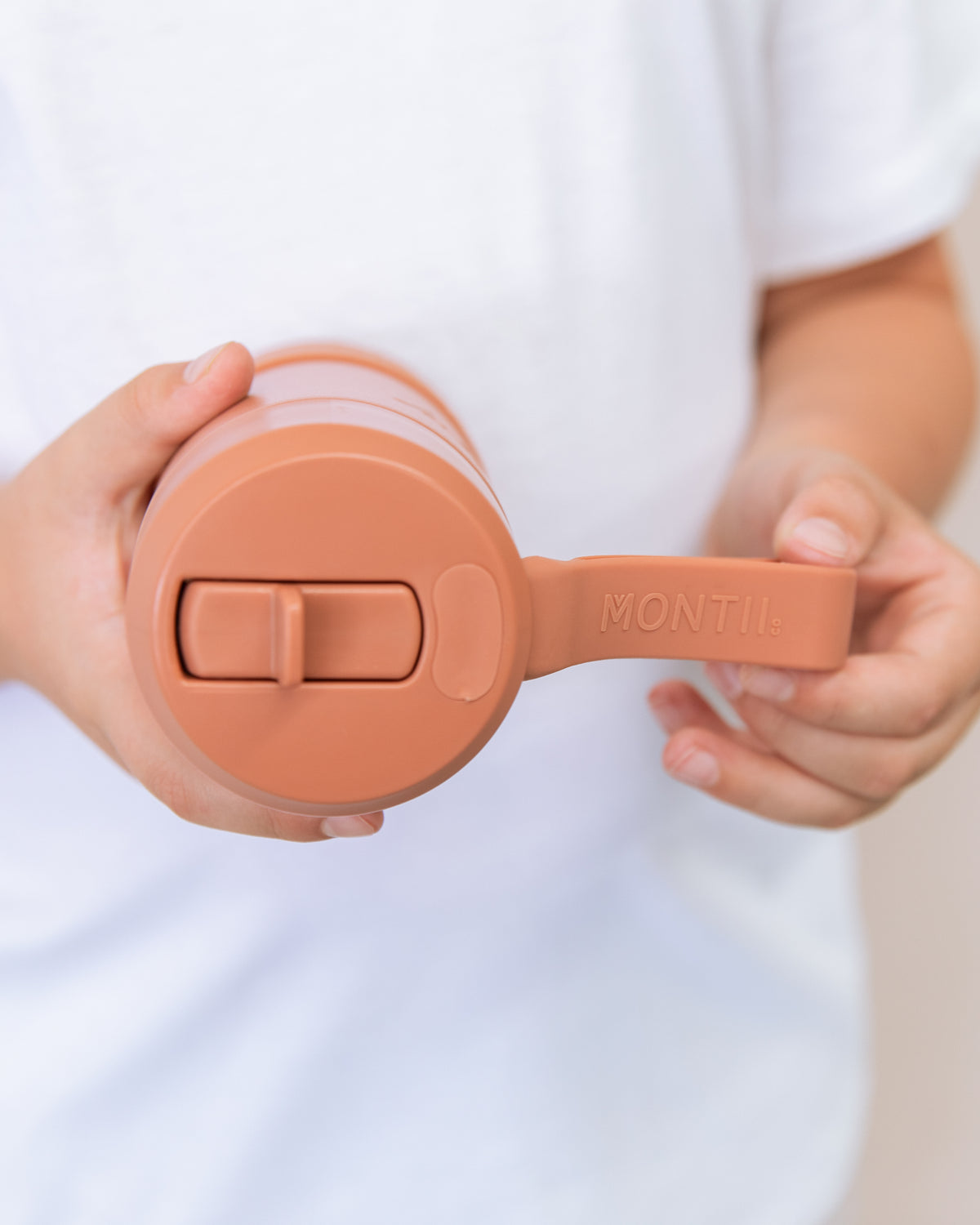 MontiiCo FUSION 350ML Drink Bottle with Sipper Lid - Clay