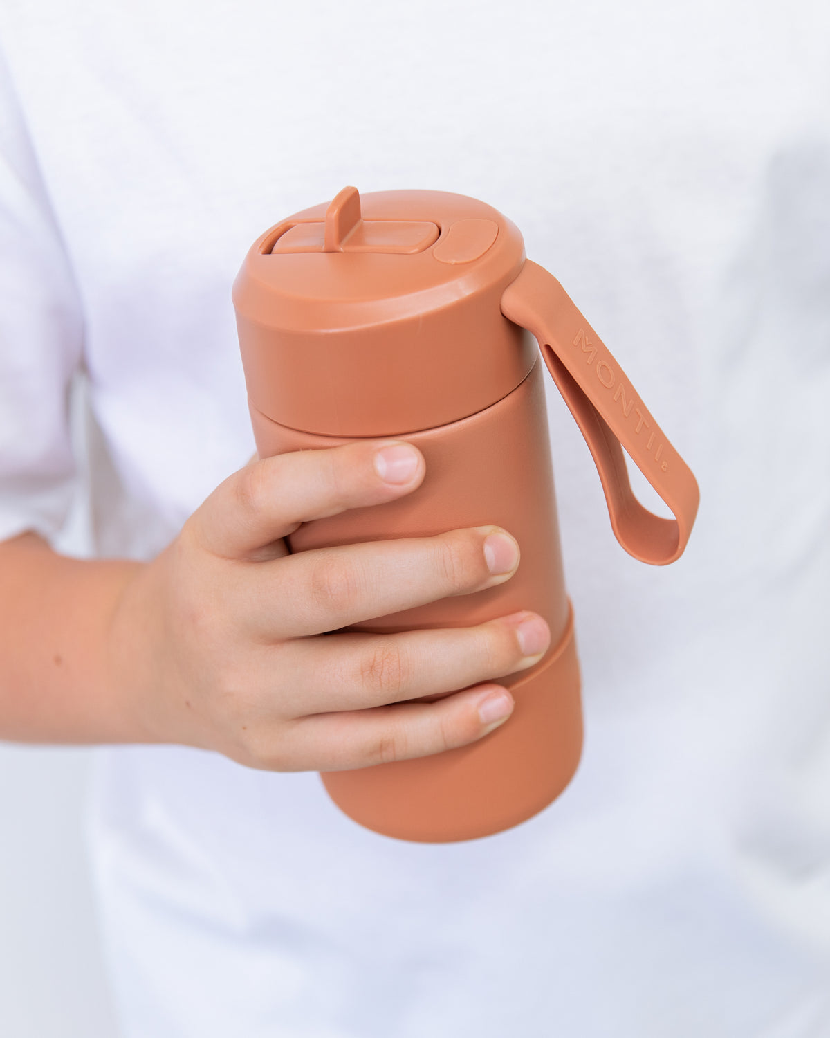MontiiCo FUSION 350ML Drink Bottle with Sipper Lid - Clay
