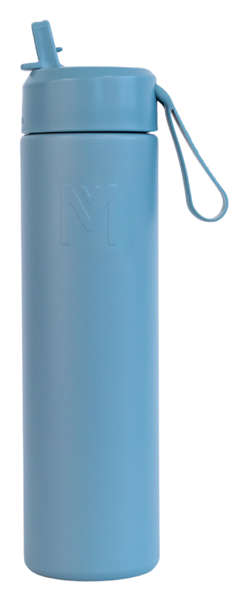 Montii.co Fusion 700ml Drink Bottle with Sipper Lid - Stone