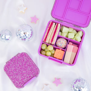 Bento Five Lunch Box - Magenta Glitter LIMITED EDITION