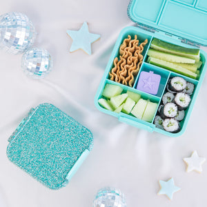 Bento Five Lunch Box - Turquoise Glitter - LIMITED EDITION