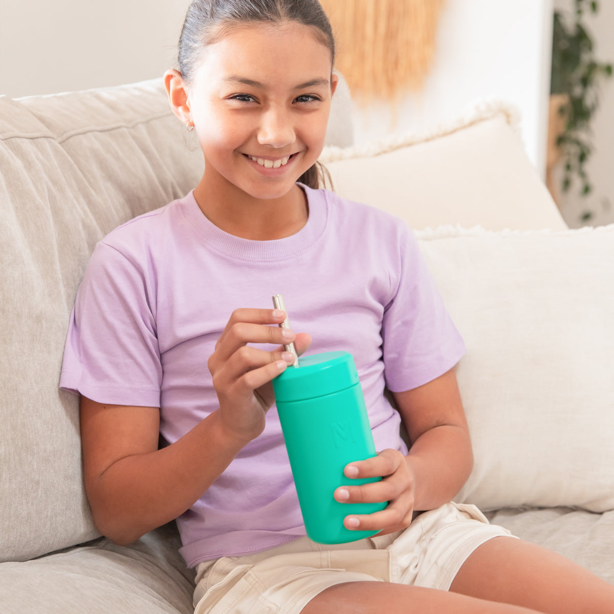 MONTII.CO FUSION 350ml Smoothie Cup &amp; Straw - Mojito