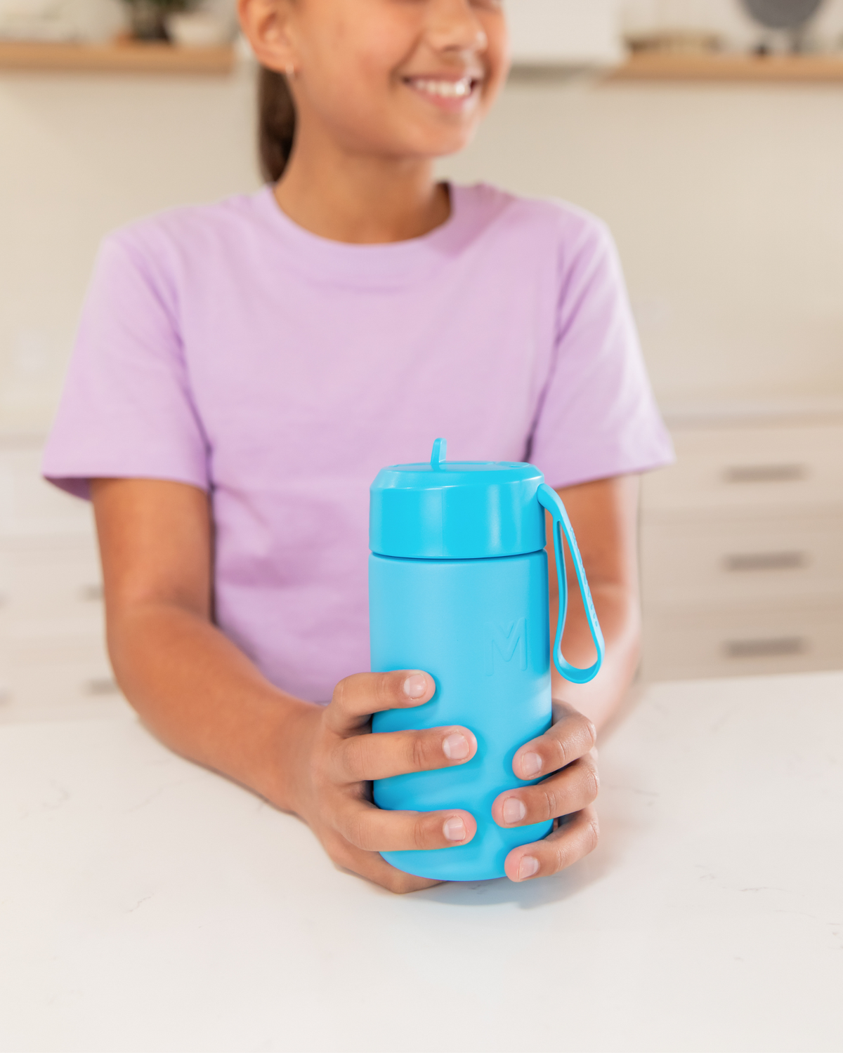 MontiiCo FUSION 350ML Drink Bottle with Sipper Lid  - COASTAL