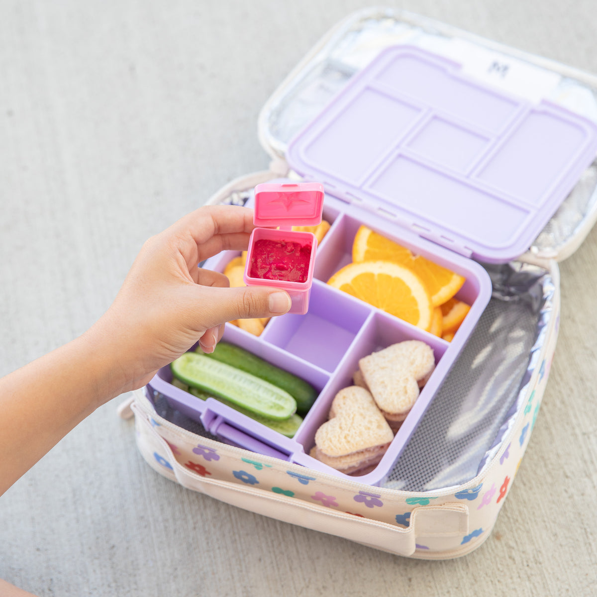 Montiico Bento Dip &amp; Sauce Box - Floss