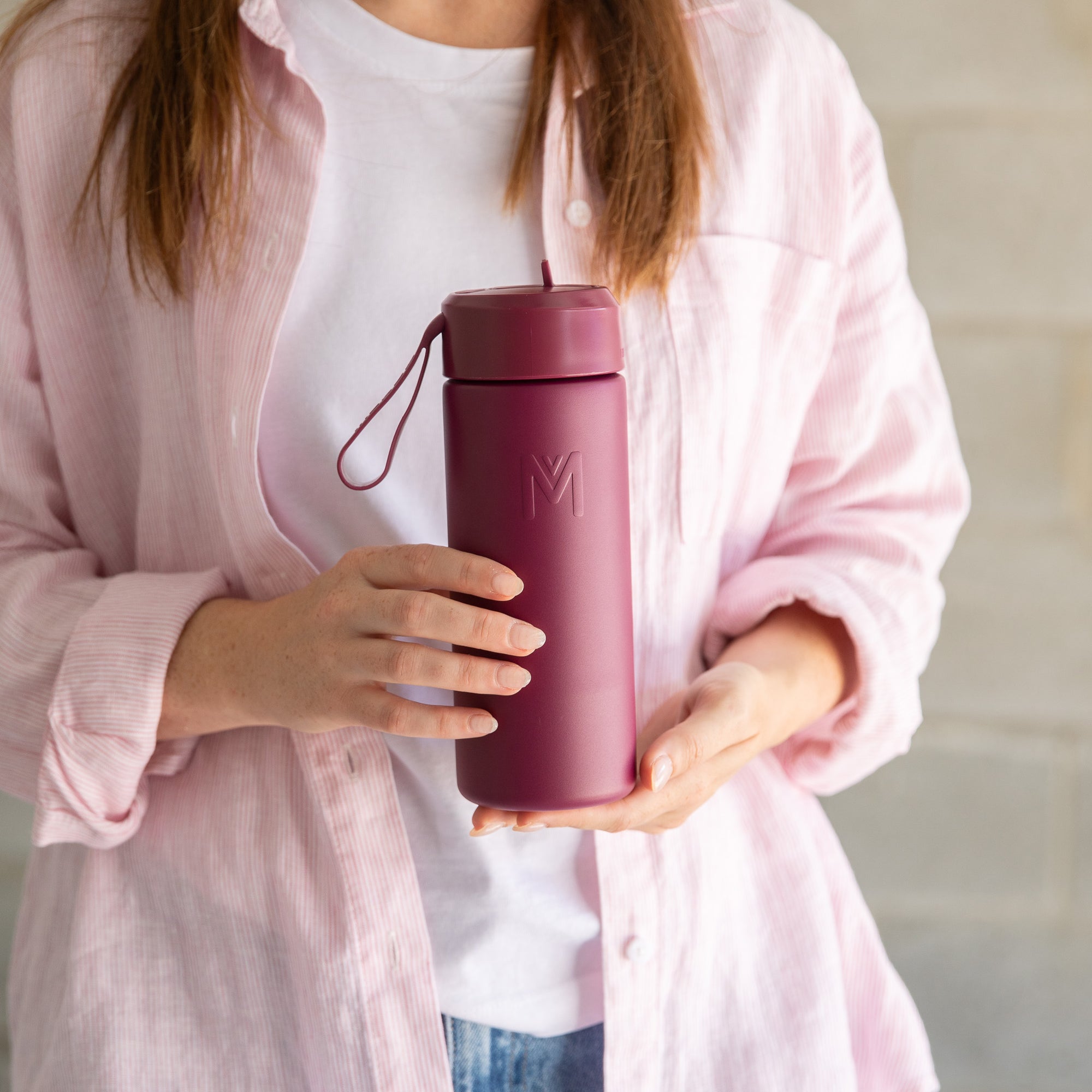 MontiiCo FUSION 475ml Drink Bottle Sipper - Ruby