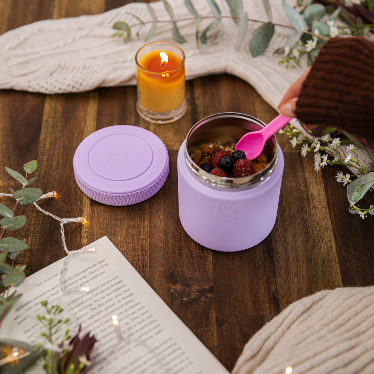 Montiico Insulated Food Jar - Lilac