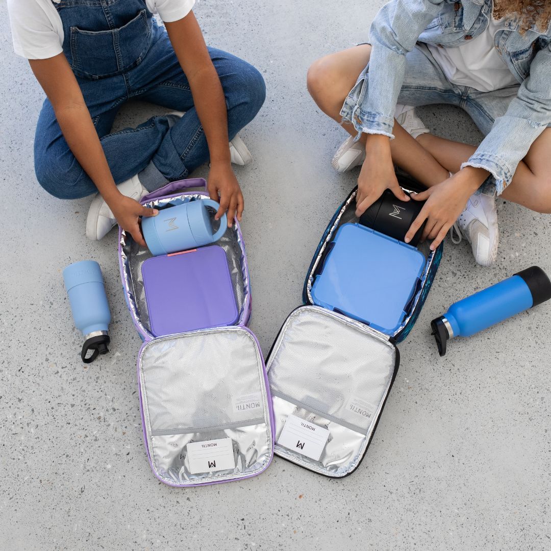 MontiiCo Large Insulated Lunch Bag - Block Land