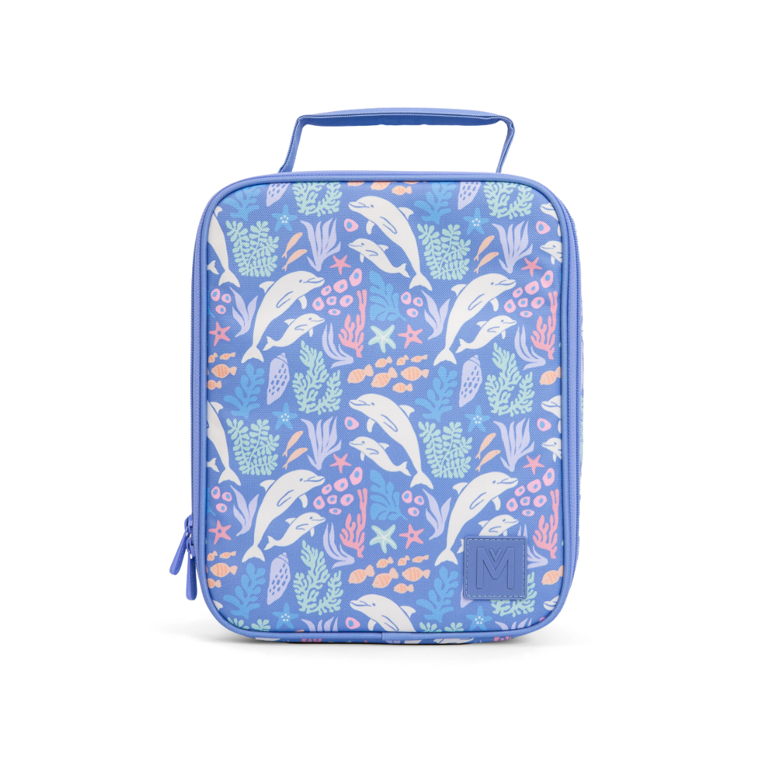 MontiiCo Large Insulated Lunch Bag - Dolphin Dreams (NEW SIZE)