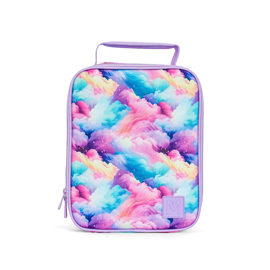 MontiiCo Large Insulated Lunch Bag - Candy Clouds