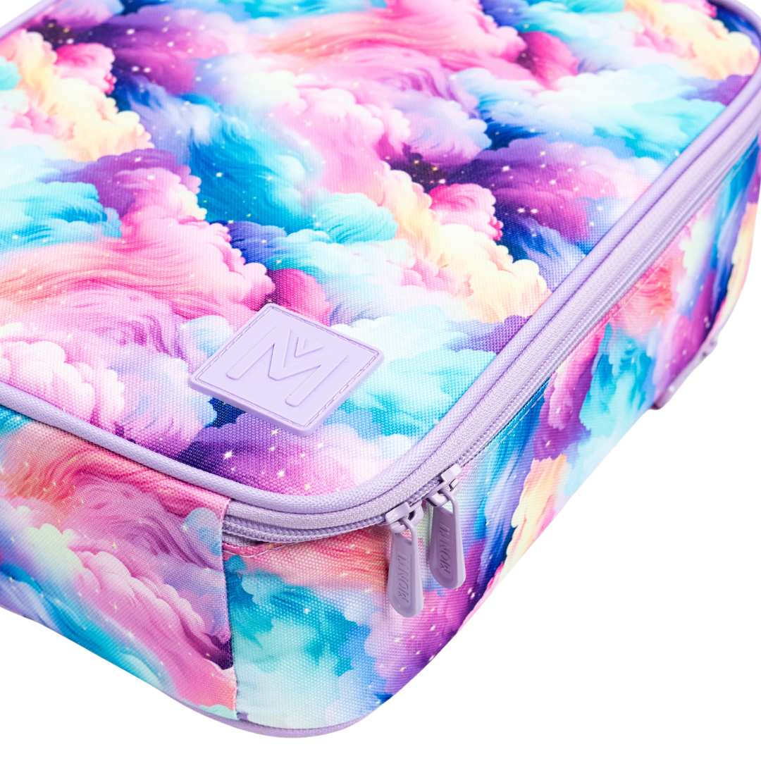 MontiiCo Large Insulated Lunch Bag - Candy Clouds