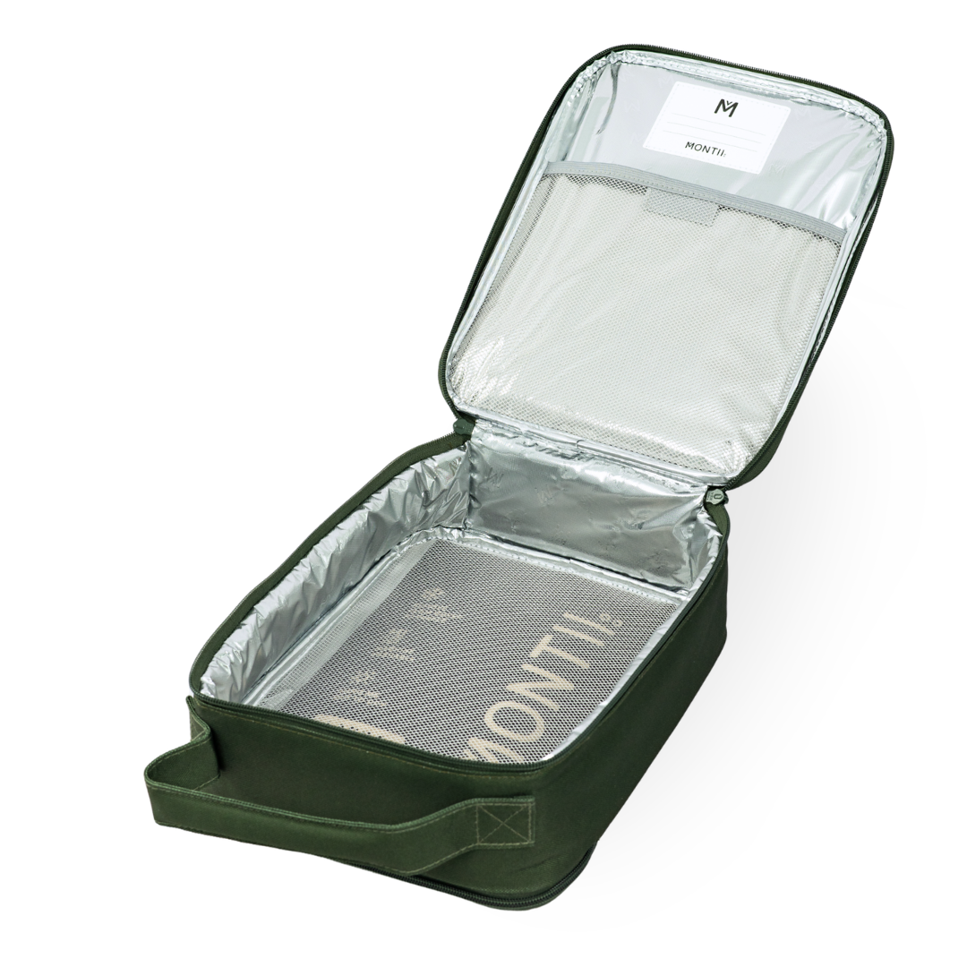 MontiiCo Large Insulated Lunch Bag - Khaki