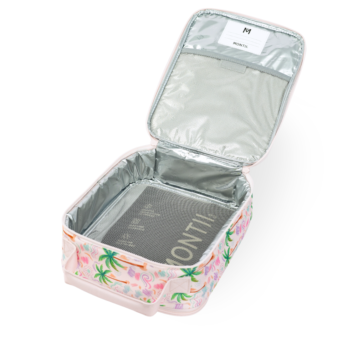 MontiiCo Large Insulated Lunch Bag - Pastel Palms