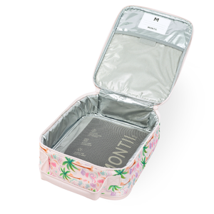 MontiiCo Large Insulated Lunch Bag - Pastel Palms