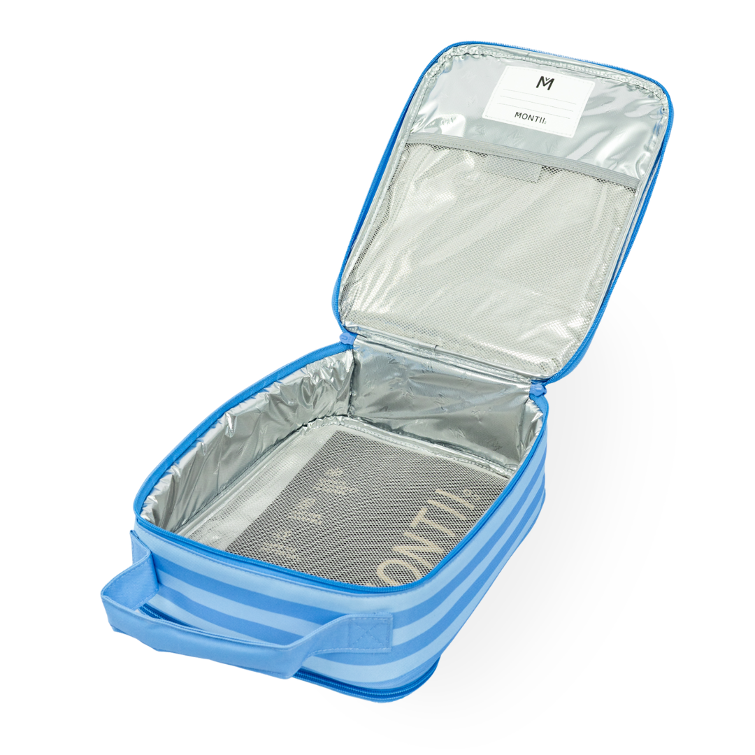 MontiiCo Large Insulated Lunch Bag - Splash Stripe