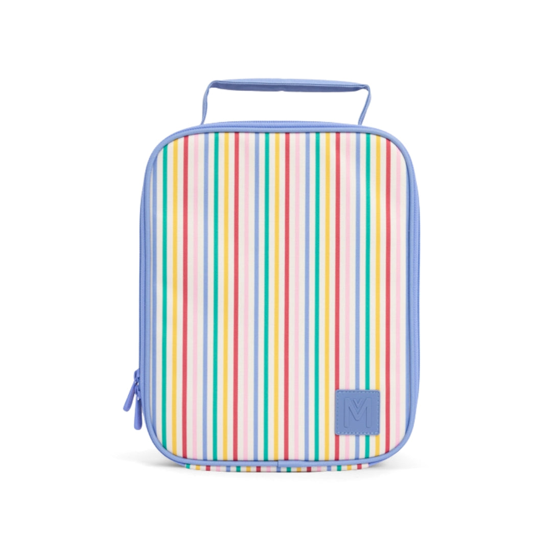 MontiiCo Large Insulated Lunch Bag - Fruity Stripe