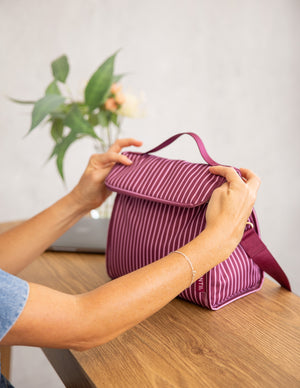 MontiiCo Insulated Lunch Carrier Bundle  - Ruby