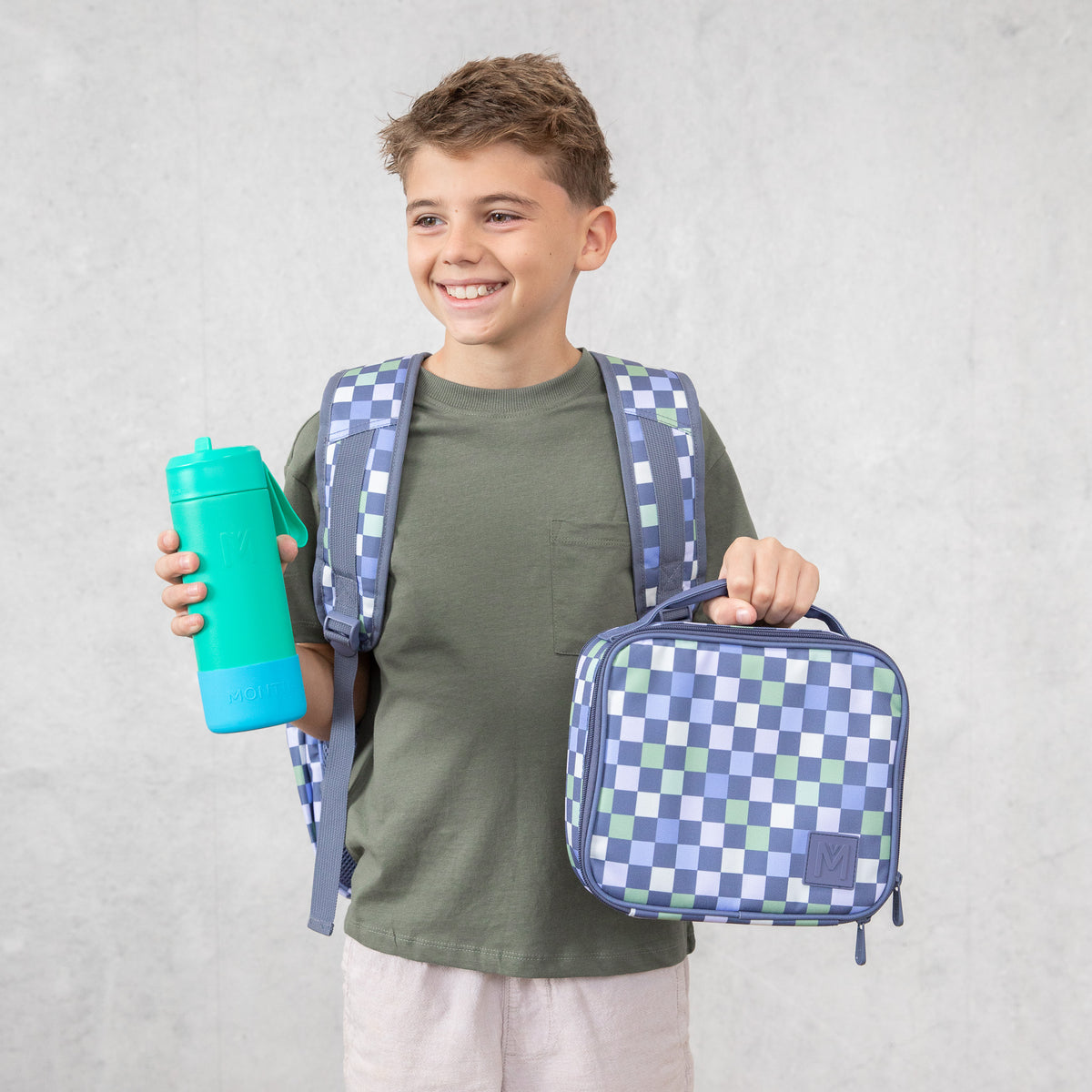 MontiiCo Medium Insulated Lunch Bag - Checkmate