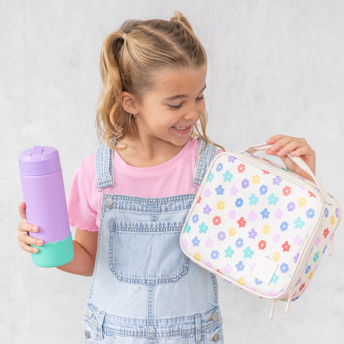 MontiiCo Medium Insulated Lunch Bag - Daisy Dream