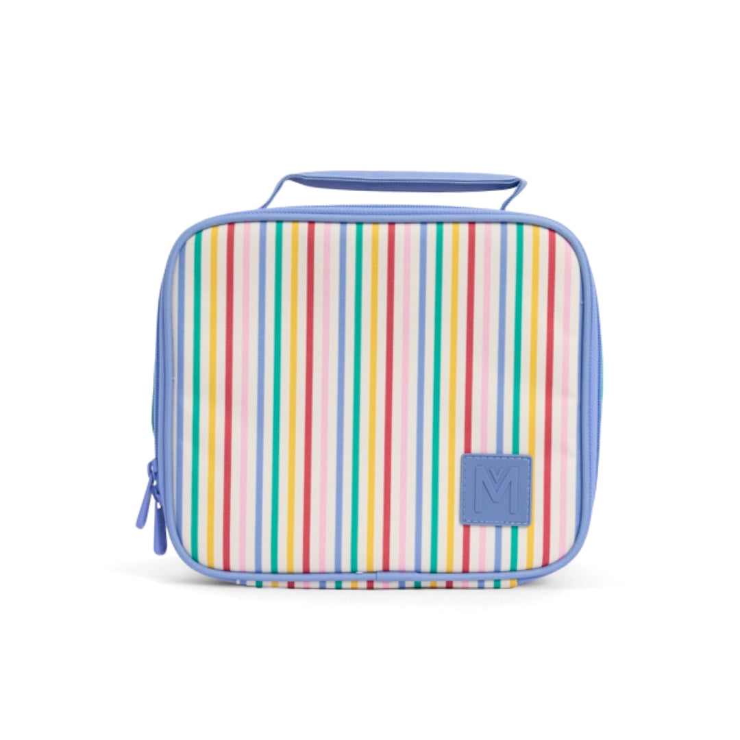MontiiCo Medium Insulated Lunch Bag - Fruity Stripe