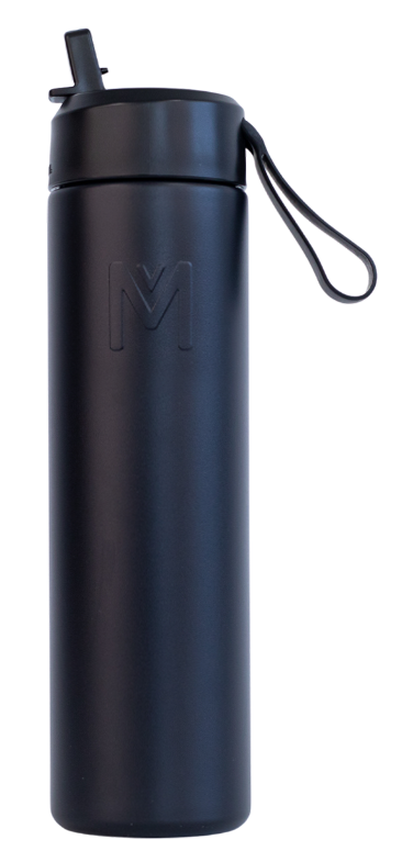 Montii.co Fusion 700ml Drink Bottle with Sipper Lid - Midnight
