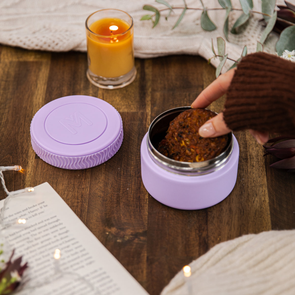 Montiico Mini Food jar - 200ml - Lilac