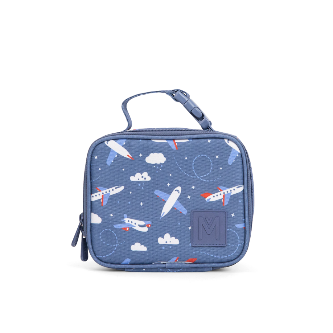MontiiCo Mini Insulated Lunch Bag - Jetset (Clip Handle)
