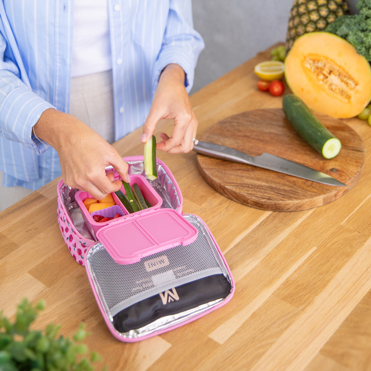 Montiico mini Insulated Lunch bag - Rose Garden