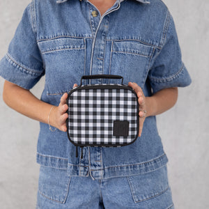 Montiico mini Insulated Lunch bag Bundle - Black Gingham