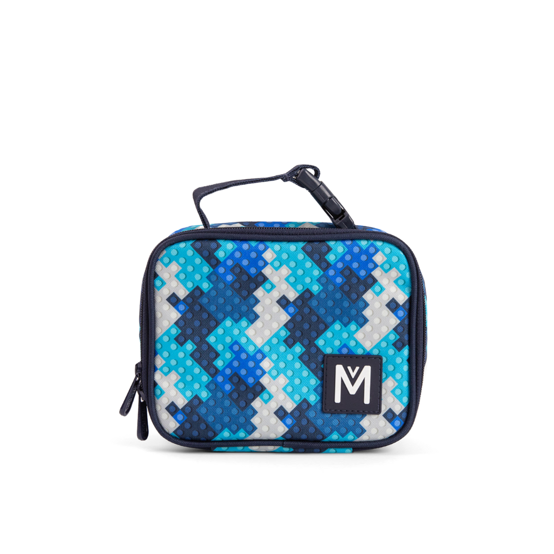 MontiiCo Mini Insulated Lunch bag - Blockland  (Clip Handle)