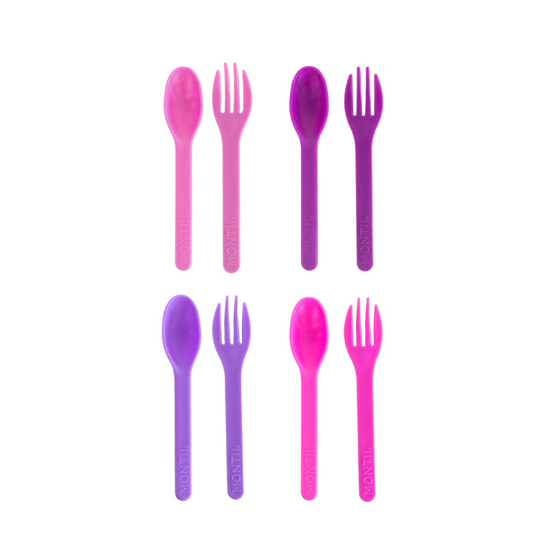 MontiiCo Out &amp; About Cutlery Set - Blush