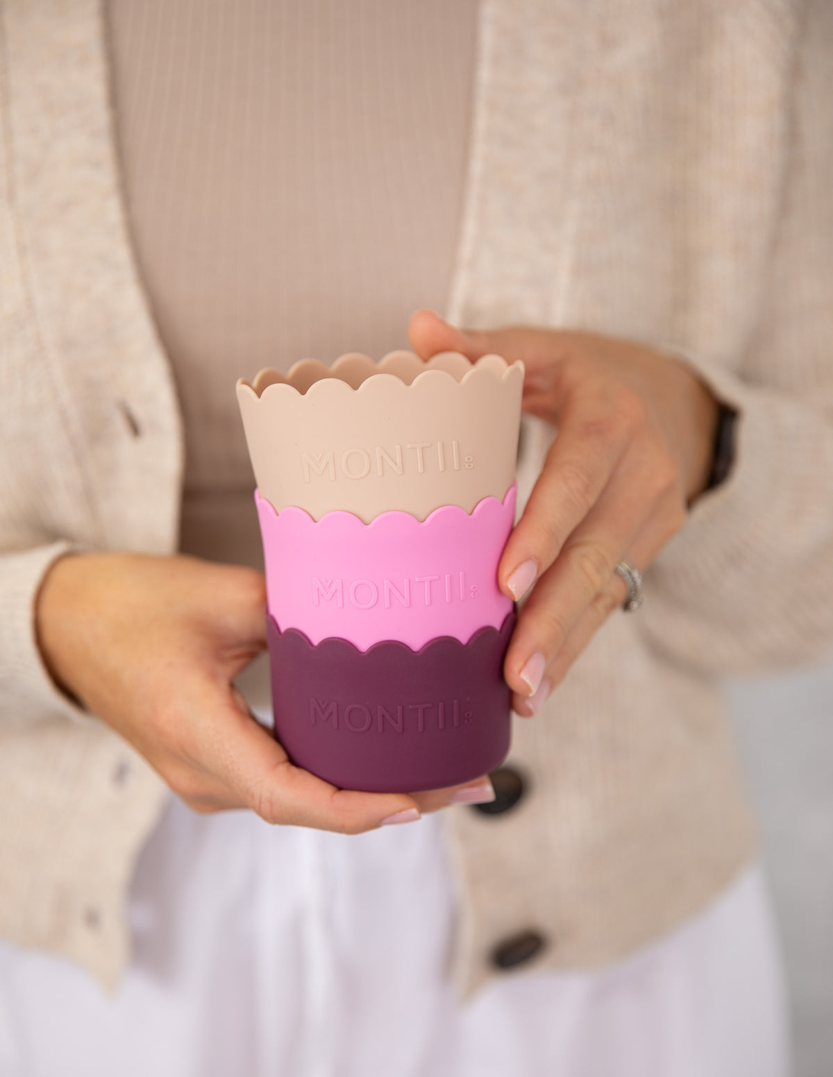 MontiiCo Small Scallop Bumper Pack - Ruby