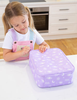 MontiiCo Large Insulated Lunch Bag - Cosmic Bloom (NEW SIZE) LIMITED EDITION