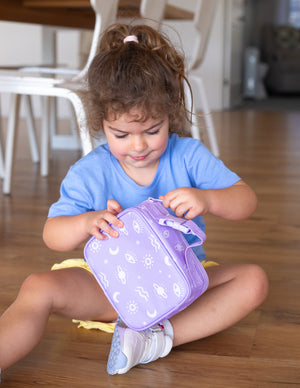 MontiiCo Large Insulated Lunch Bag - Cosmic Bloom (NEW SIZE) LIMITED EDITION