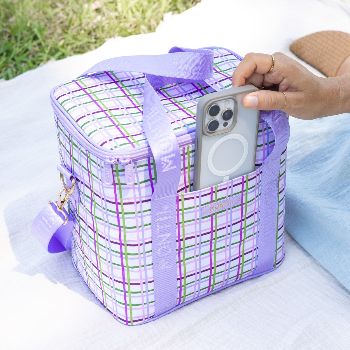 MontiiCo Insulated Midi Cooler Bag - Berry Patch