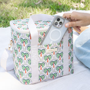 MontiiCo Insulated Midi Cooler Bag - Coconut Palms