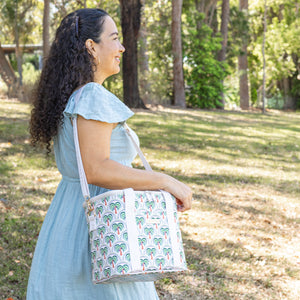 MontiiCo Insulated Midi Cooler Bag - Coconut Palms