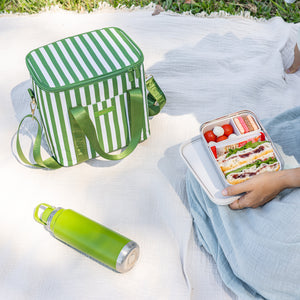 MontiiCo Insulated Midi Cooler Bag - Pickle Stripe