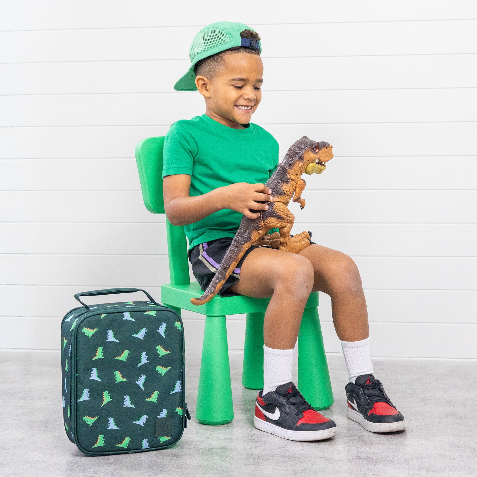 MontiiCo Large Insulated Lunch Bag - Dinosaur