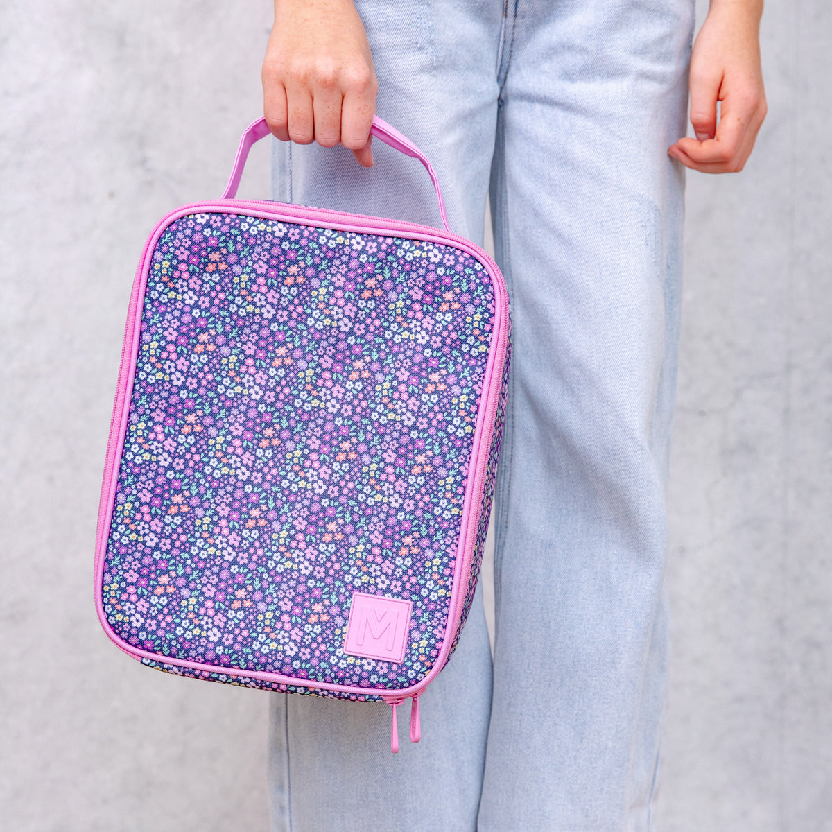 MontiiCo Large Insulated Lunch Bag - Meadow (NEW SIZE)