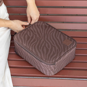 MontiiCo Large Insulated Lunch Bag - Zebra