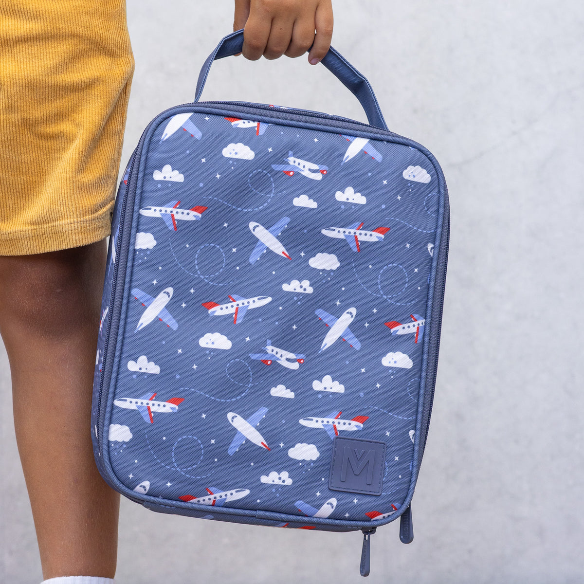 MontiiCo Large Insulated Lunch Bag - Jetset (NEW SIZE)