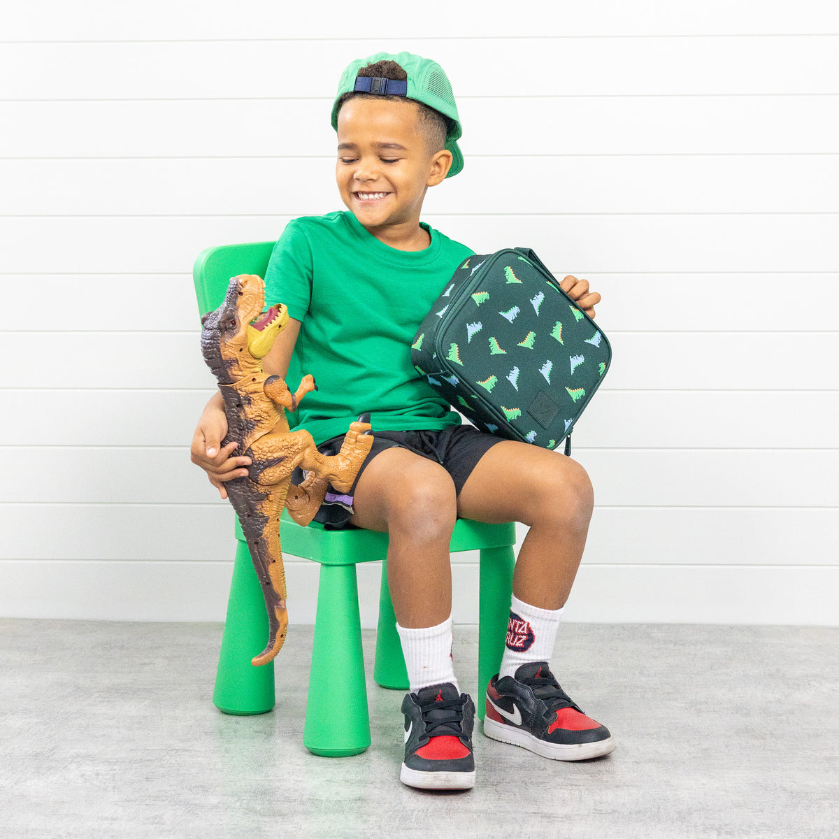 MontiiCo Medium Insulated Lunch Bag - Dinosaur