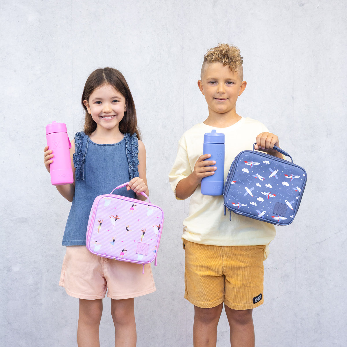 MontiiCo Mini Insulated Lunch Bag - Jetset (Clip Handle)