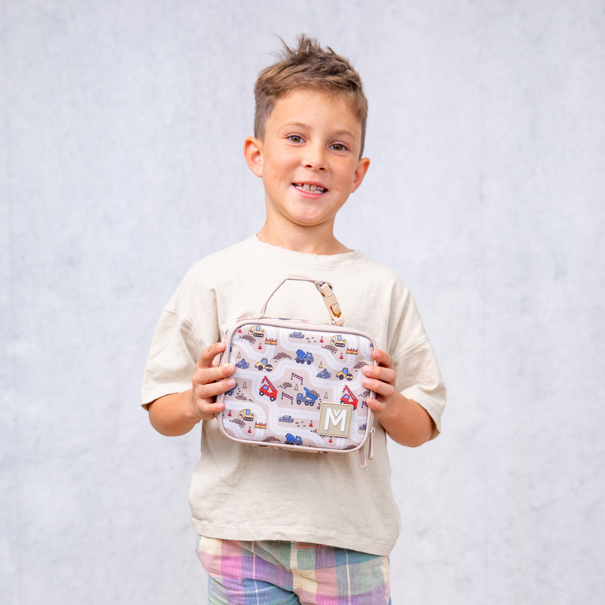 MontiiCo Mini Insulated Lunch bag - Construction (Clip Handle)