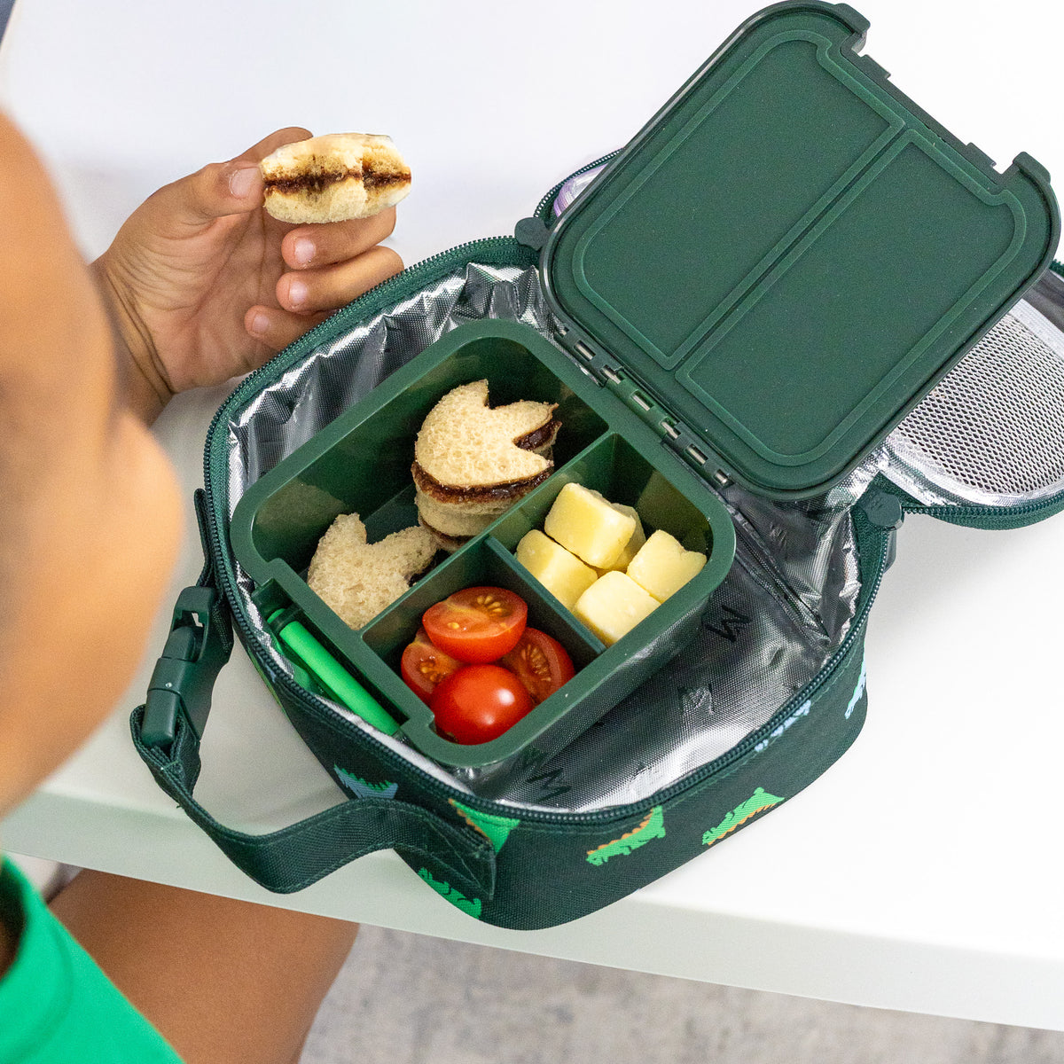 MontiiCo Mini Insulated Lunch Bag - Dinosaur
