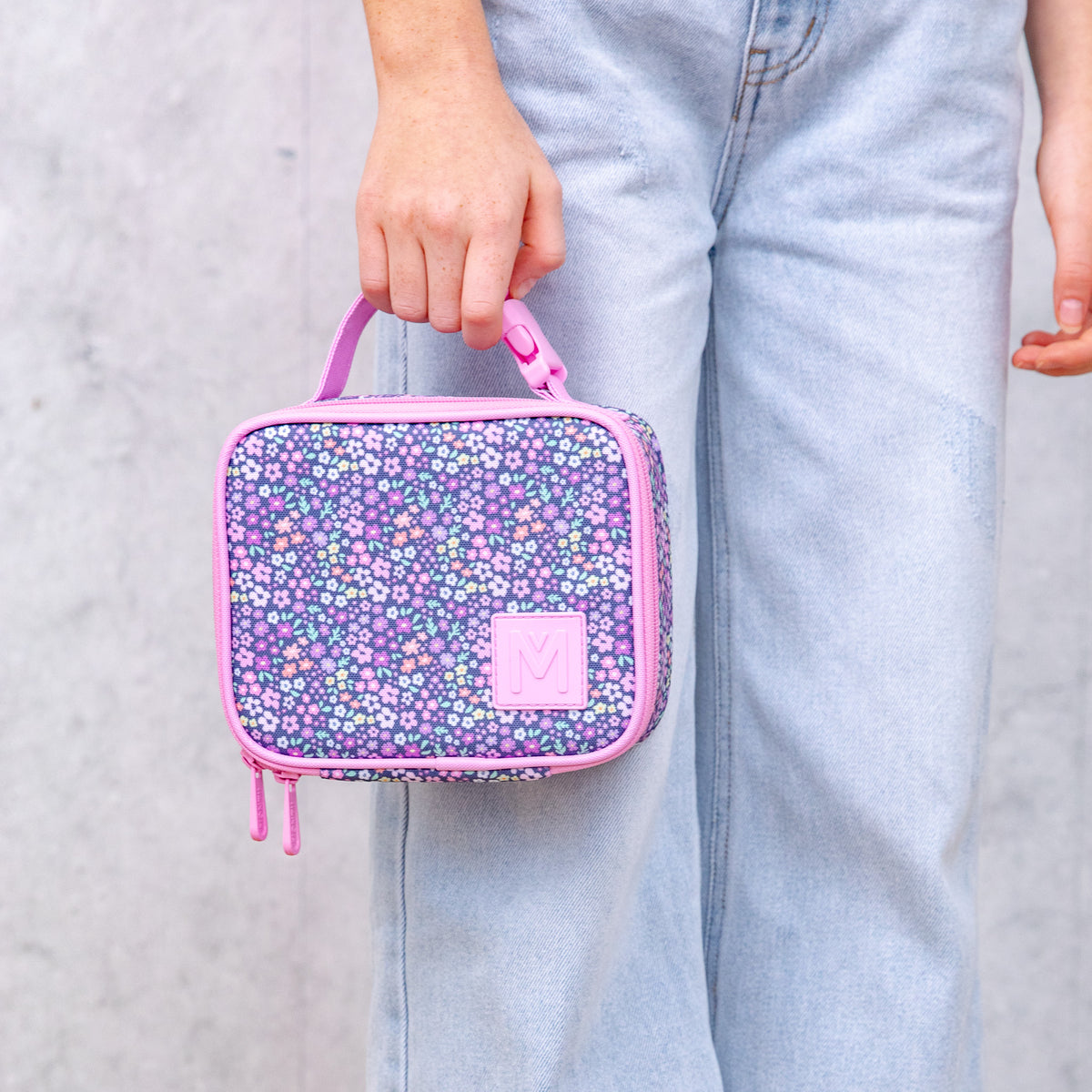 MontiiCo Mini Insulated Lunch bag - Meadow (Clip Handle)