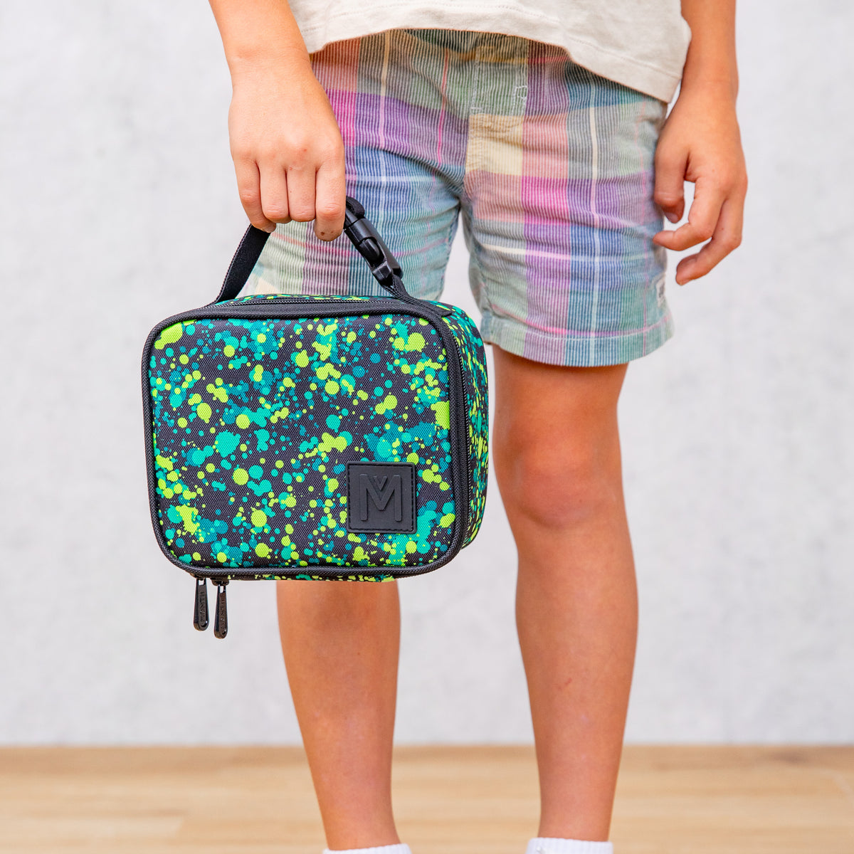 MontiiCo Mini Insulated Lunch bag - Splat (Clip Handle)